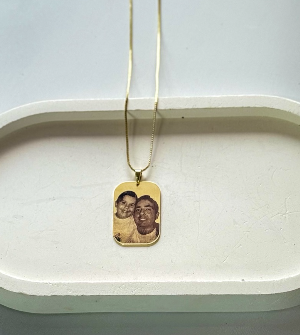 Colar masculino banhado a ouro